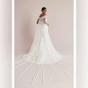 Justin Alexander Celeste Off the Shoulder Cape